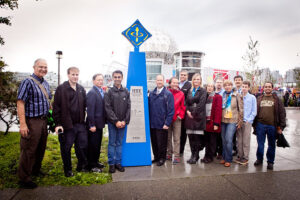 Section Members, Dignitaries and guests at the Vancouver Section Centennial Monument unveiling 1
