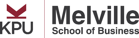 KPU Melville School of Business - logo