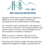 IEEE Vancouver Centennial Monument – Inscription