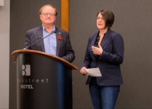 IEEE Canadian Foundation President David Whyte and Vancouver Section Chair Jacqueline Nichols